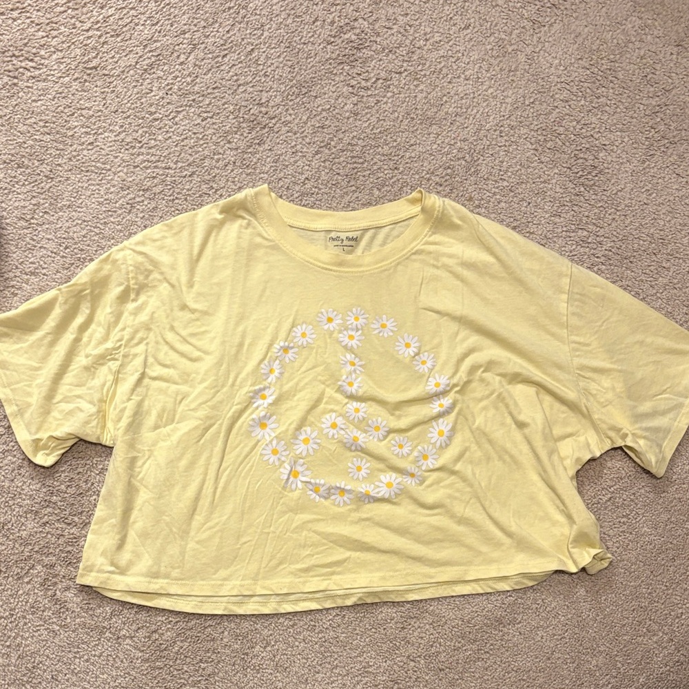 Pretty Rebellious Yellow Short Sleeve Tee